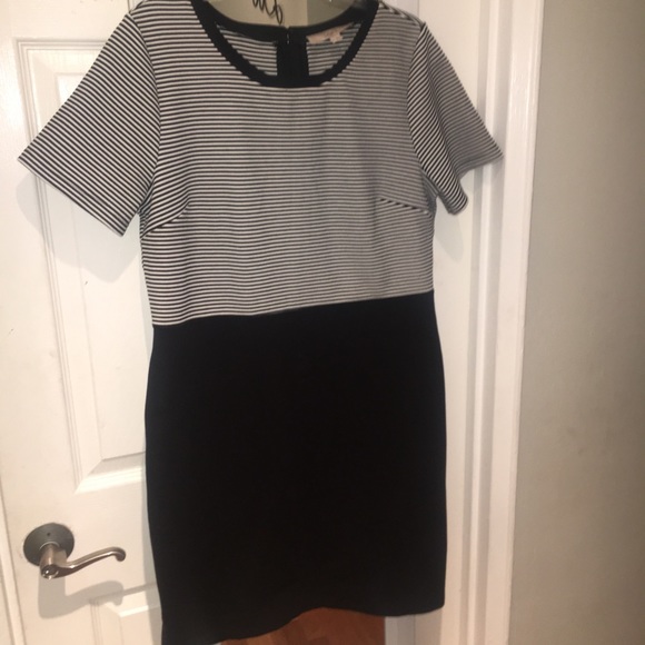 LOFT Striped Shift Dress - Picture 6 of 8